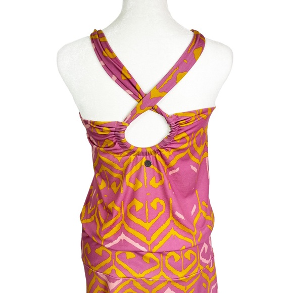 NWOT Prana Avore Halter Crossback Strap Exercise Dress Cassis Azulejos Womens S - Picture 6 of 12